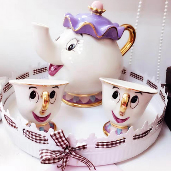 Чайный сервиз Disney Красавица и Чудовище c 2 чашечками