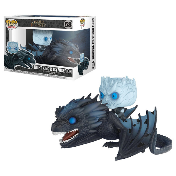 Фигурка Funko Pop Король Ночи и Ледяной Визерион - Night King & Icy Viserion №58 15 см 