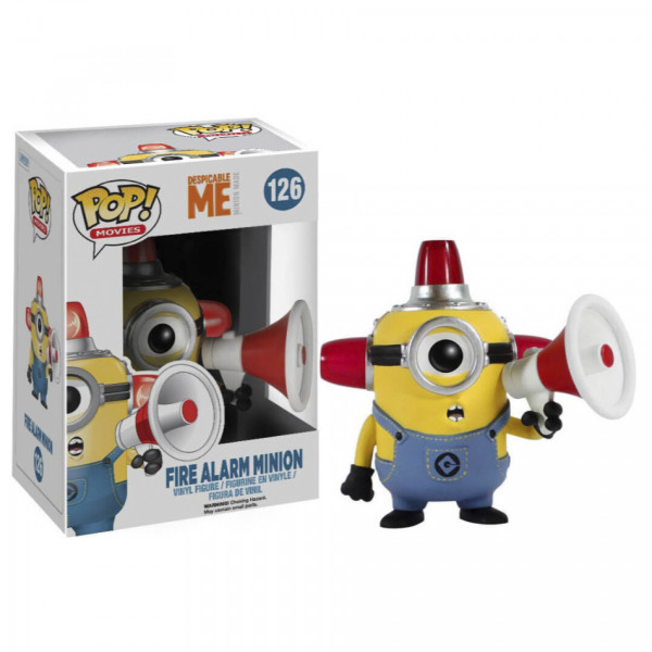 Фигурка Funko Pop Пожарник Миньон - Fire Alarm Minion №126 10 см Фигурка Funko Pop Пожарник Миньон - Fire Alarm Minion №126 10 см