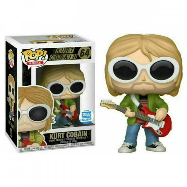 Фигурка Funko Pop Курт Кобейн - Kurt Cobain №64 10 см Без коробки Фигурка Funko Pop Курт Кобейн - Kurt Cobain №64 10 см Без коробки