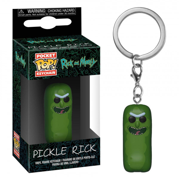 Брелок Funko Pop Огурчик Рик - Pickle Rick 4 см 