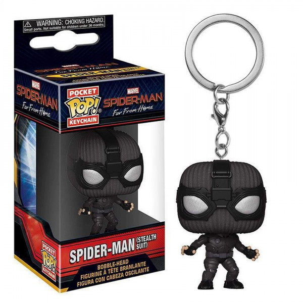 Брелок Funko Pop Костюм-невидимка Человека-паука - Spider Man Stealth Suit 4 см 